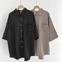 在飛比找Yahoo奇摩拍賣-7-11運費0元優惠優惠-韓國 Houzimade oversized shirt 寬