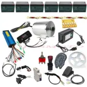 72V 3000W Brushless Motor w/Pedal Battery Display for 4 Wheeler Go Kart Golf ATV