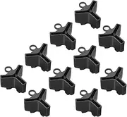 uxcell Fishing Hook Bonnets, 50 Pack Plastic Treble Hook Covers Hook Safety Caps Protectors Fit for Standard Size 6, 7, 8, Black