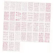 1/2, 1 Inch Letter Stencils for Painting, 10 Different Fonts Number Alphabet