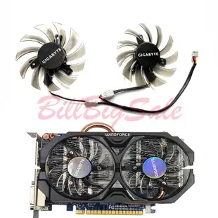 e顯示卡風扇 Gigabyte技嘉 N460 GTX670 GTX580 560ti 顯卡散熱風扇T128010SM