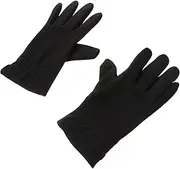 [Minkissy] 1 Pair Convenient Warm Skiing Gloves Touch Screen Hand Protectors Lined Non Slip Palm Durable Design for Outdoor Activities Cycling and Driving Black