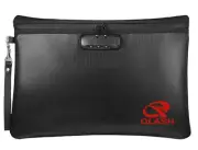 Fireproof Document Bag with Lock & Zip, 14X10" Large Fireproof Bag, Water Res...