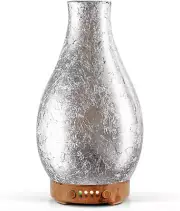 100Ml Silver-Plated Volcano Essential Oil Diffuser 3D Glass - Elegant and Effect