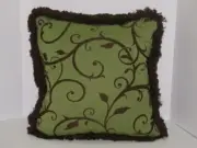 Outdoor or Indoor Pillow ~ Caberet Earth SunbrellaÃ‚Â® ~ 18 x 18 x 7 **NEW**