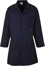 Portwest 2852 Standard Lab Coat Hard Wearing Workwear Lab Coat Navy, Small