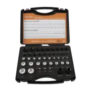 Nut and Bolt Gauge 23 Metric & 21 Inch 44 Pcs Nut and Bolt Thread Checker in Box