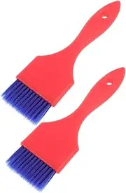 Beatifufu Hair Dye Applicator Brush 2pcs Soft Bristles Glitter Handle Hair Dye Brush Set for Salon Home