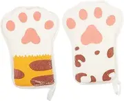 RORPOIR Cartoon Paw Baby Bath Towels 2 Pcs Kids Bath Scrubbers Toddler Baby Bath Towel Soft Gentle Exfoliating Towel Fun Bathing Time
