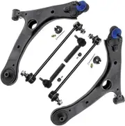 6pc Front Lower Control Arms + Tie Rods + Sway Bars for 2014-2019 Toyota Corolla (for: Toyota)