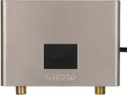 Electric Tankless Water Heater Instant Electric Water Heater Mini Intelligent Frequency Conversion Constant Temperature for Household Indoor Bathroom Kitchen Washing