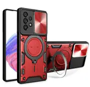 For Samsung Galaxy A33 5G Case, Magnetic Support Car Mount Magnetic Military Shell - Red