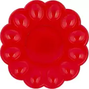 Easter Deviled Egg Plate - Large Disposable Serving Tray - 9.44"