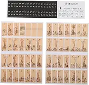 GOOHOCHY Beginner Piano Sticker Set Pink Keycaps Decals for Keyboard Adhesive Piano Keyboard Decal