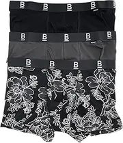 [Generic] 15 X Mens Super Comfy B Black/Grey Trunks