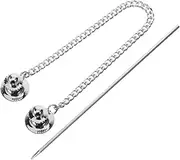[DEARMAMY] Multipurpose Decorative Tie Pin Chain Men's Collar Pin for Shirt and Necktie Decor