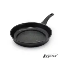 在飛比找蝦皮購物優惠-韓國ECOSTAR 黑鈦鑽石不沾平底鍋28cm 含玻璃鍋蓋