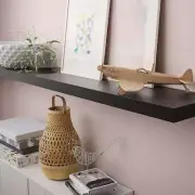 LACK Wall Shelf Storage Wall Shelf- Black-Brown - Modern Floating Shelf