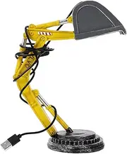 Housoutil Creative Digger Desk Lamp, Industrial Style Excavator Modelling Table Lamp, Reading Light Night Light for Home Bedroom Decoration