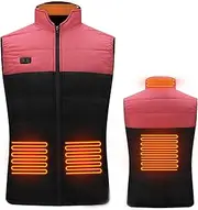 [MEBAMY] Heated Vest for Men Women, 3 Heating Levels 4 Heating Zones (Not Included Battery)