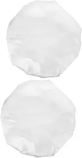 PACKOVE 2pcs Elastic Hair Caps Quick Drying Shower Hats for Hair Washable Bath Wraps Essential for Home All