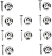 QUMIIRITY 10pcs Guitar Strap Fixator Non-slip Bass Belt Lock Guitar Strap Button for Electric Acoustic