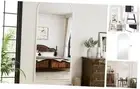 Large 76"x34" Arched Full Length Mirror White Floor &Standing for