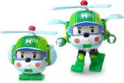 SBSG Robocar Poli Transforming Robot, Helly 4" Transformable Helicopter Action Toy Figure Vehicles, Emergency Vehicle Playset, Holiday Birthday Rescue
