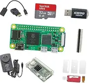 A-DIGISHUO Raspberry Pi Zero 2W Complete Kit 1GHz 512M wtih 32G SD Card HDMI&mini USB&GPIO Connector with Heat Sink Kit (Raspberry Pi Zero 2W 9-in-1 kit)