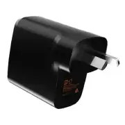 Cygnett PowerPlus 35W Dual Port USB-C PD Fast Wall Charger Black 2xUSB-C(35W)