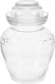 [CATIEBYE] Multi Function Pickle Vegetable Jar Transparent Glass Storage Container for Fermentation Food Jar with Sealed Design for and Vegetables Capacity