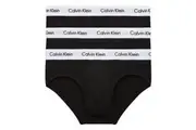 Calvin Klein Cotton Stretch Hip Brief 3-Pack BU2661 Black