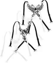 [MOBUTOFU] Adjustable Bra Straps for Women 4pcs Removable Shoulder Bra Straps Cross Back Clip