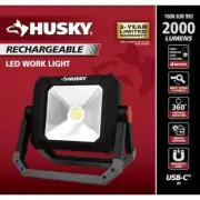 2000 Lumens Rechargeable LED Work Light, Portable and Bright for Job Sites