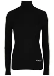 Moncler Ribbed Wool top - Black - XS XS