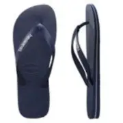 HAVAIANAS MENS RUBBER LOGO - NAVY / WHITE - HRLL0306