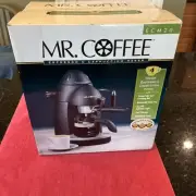 MR. COFFEE ESPRESSO CAPPUCCINO MAKER MODEL ECM20 BLACK 4 CUPS NIB (L3)