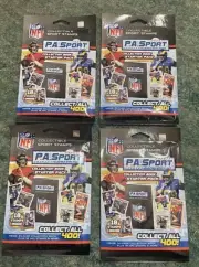 2022 P.A. Sport Collectible Stamps Starter 4-Packs 34 page book W/ 72 STAMPS