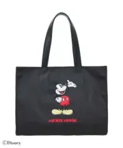 Disney x Maison de FLEUR Mickey Mouse Water-repellent Tote Bag Black Japan New