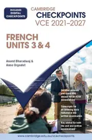 Cambridge Checkpoints VCE French Units 3&4 2021-2027