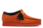 Clarks Mens Wallabee Shoes Orange 26163072