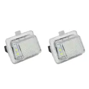 2Pcs Car License Plate Light for W204/W212/W216/W221/W207 18 Led White Rear License Tag Lights