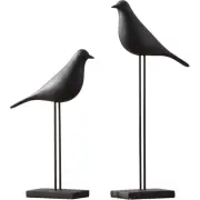 Nordic Resin Bird Sculptures Home Decor - White