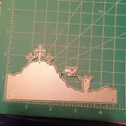 Universal Thin Metal Die Cut Tool Easter border Christ Risen Cross empty tomb
