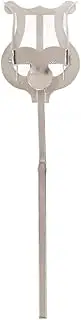 Marching Music Holder, Silver Appearance Excellent Workmanship, Lightweight Portable Iron Music Stands Music Sheet Holder Clip Black Bass (Type B)