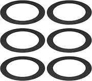 uxcell Goof Rings for 4 Inch Recessed Can Lighting Down Light, 6 Pcs Metal Goof Trim Rings Cover, Outer Diameter 6.77-inch, Inner Diameter 4.25-inch, Matte Finish Black, Flush Mount