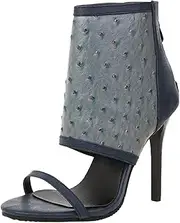 [Generic] Women Sandals Size 6 Rhinestone 2023 New British High Top Open Toe Cool Boots Foreign Trade Large Slim High Heel Short Boot Womens Sandals Flat
