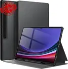 Samsung Galaxy Tab S10/S9 Ultra 14.6in Folio Stand Case w/S Pen Holder Black