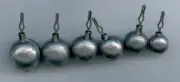 10 of 1/4 oz lead round drop shot weights ( BALL STYLE )