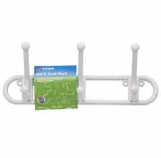 Zenith 3-HAT & COAT HOOK Robe Rack Easy to Install Plastic, WHITE- 110x280x75mm